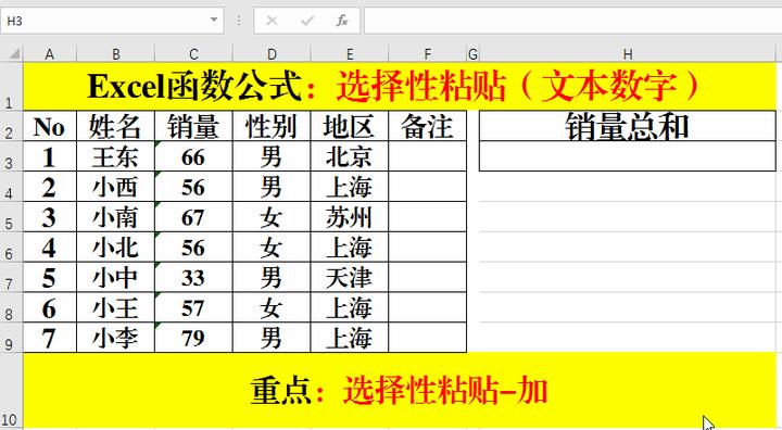 excel数字格式怎么改可以求和(Excel函数公式：Excel中数字不能求和的解决办法)