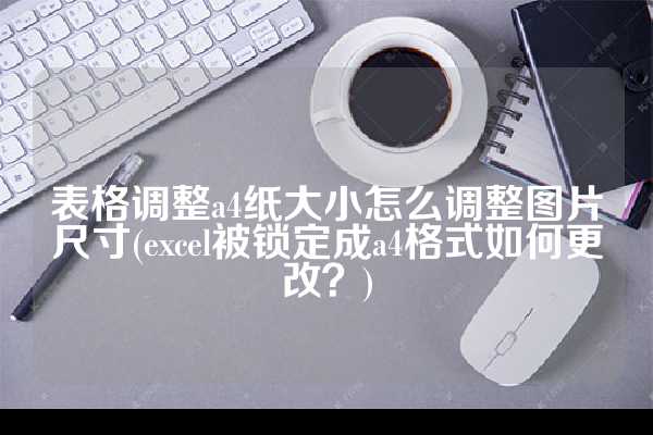 表格调整a4纸大小怎么调整图片尺寸(excel被锁定成a4格式如何更改？)
