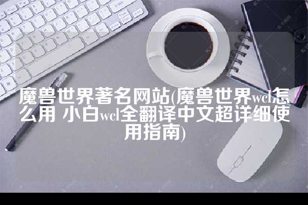 魔兽世界著名网站(魔兽世界wcl怎么用 小白wcl全翻译中文超详细使用指南)