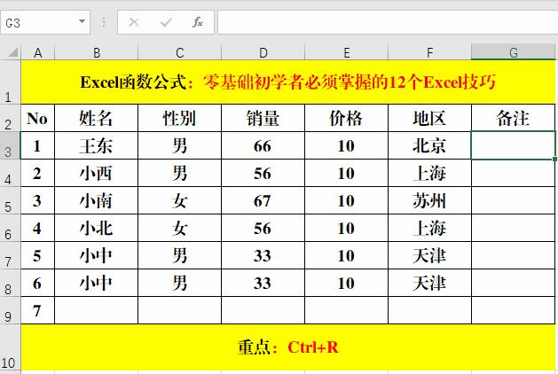 excel使用技巧大全图解(零基础、初学者必须掌握的10个Excel技巧，办公必备)