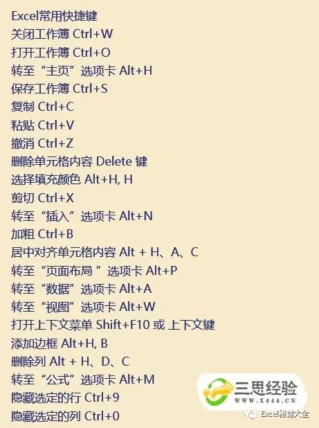 excel实用超级技巧大全(excel表格使用技巧快捷键大全)