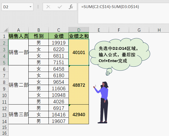 excel表怎么求和公式(Excel教程：excel求和函数sum，10种基础用法+3种特殊用法)