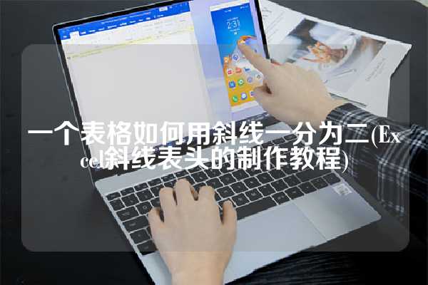 一个表格如何用斜线一分为二(Excel斜线表头的制作教程)