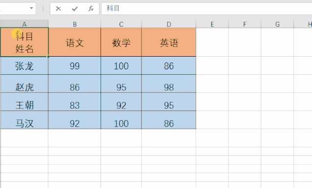 xls表格里面的斜线怎么弄 一分为二(Excel斜线表头不会做？教你5秒搞定2栏和3栏斜线表头！)