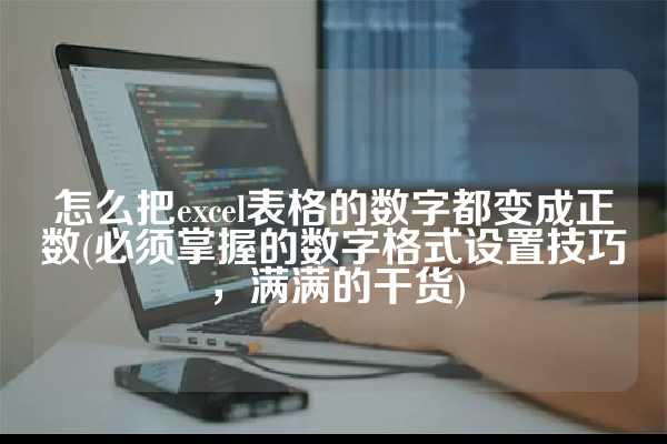 怎么把excel表格的数字都变成正数(必须掌握的数字格式设置技巧，满满的干货)