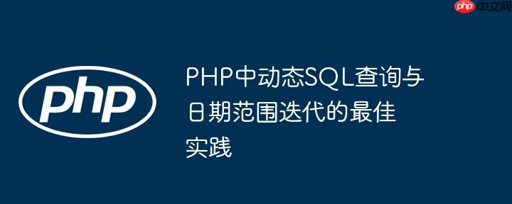 PHP中动态SQL查询与日期范围迭代的最佳实践(实践,日期,迭代....)