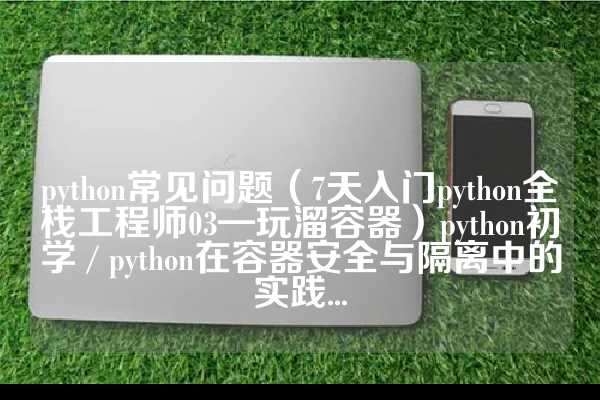 python常见问题（7天入门python全栈工程师03—玩溜容器）python初学 / python在容器安全与隔离中的实践...