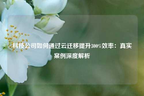 科技公司如何通过云迁移提升300%效率：真实案例深度解析
